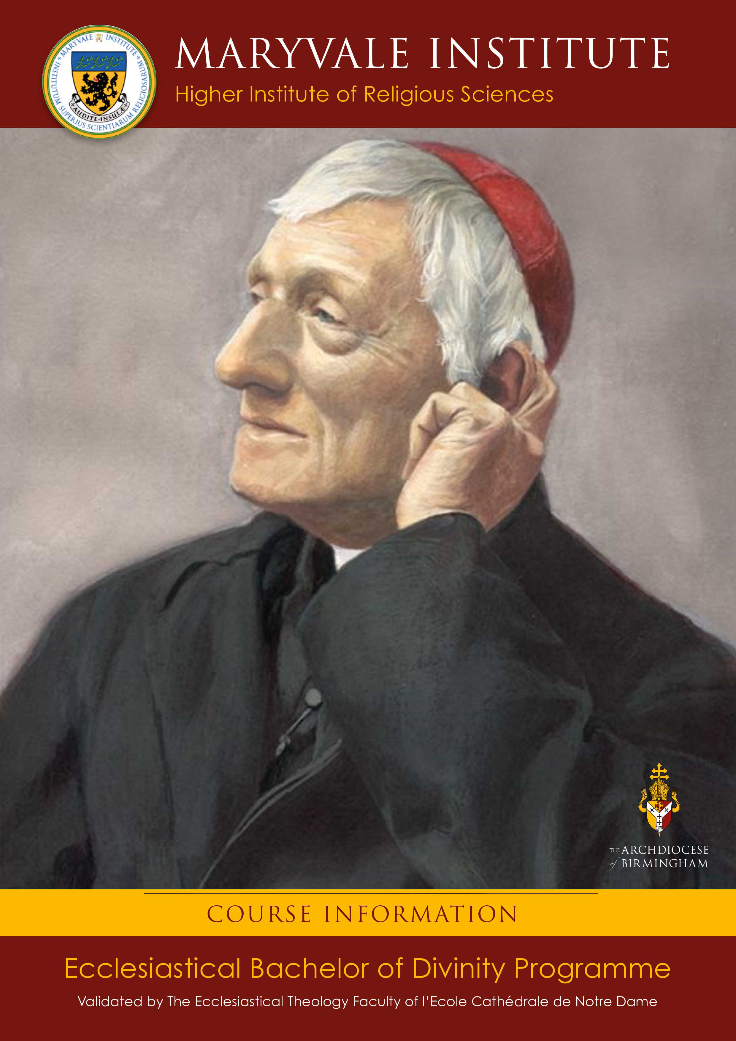 Ecclesiastical Bachelor of Dvinity Prospectus